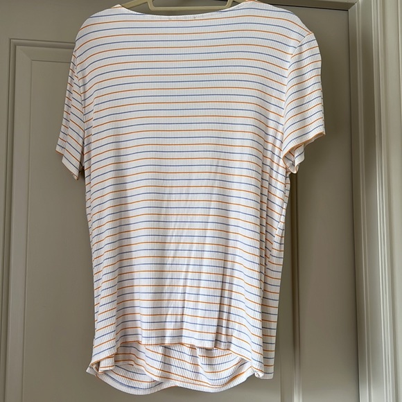Loft striped top with side buttons - Picture 2 of 4
